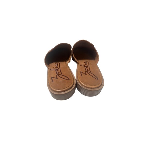 Zodiac Womens Slip-On Woven Leather Mules Size 9 Tan NWOT - Picture 5 of 7